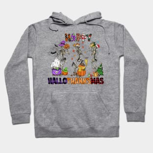 Happy HalloThanksMas holidays design Hoodie